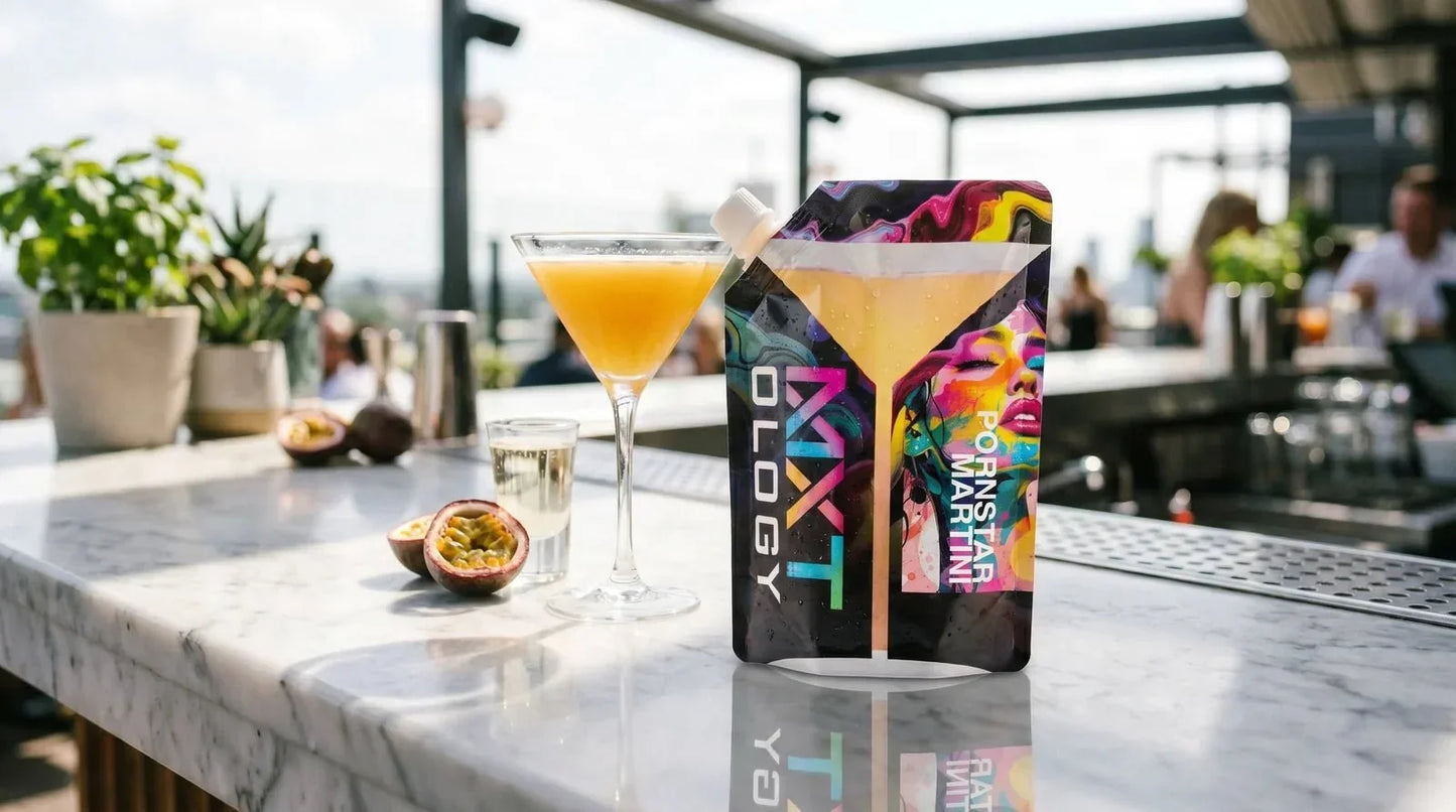Pornstar Martini cocktail pouch by MXTOLOGY
