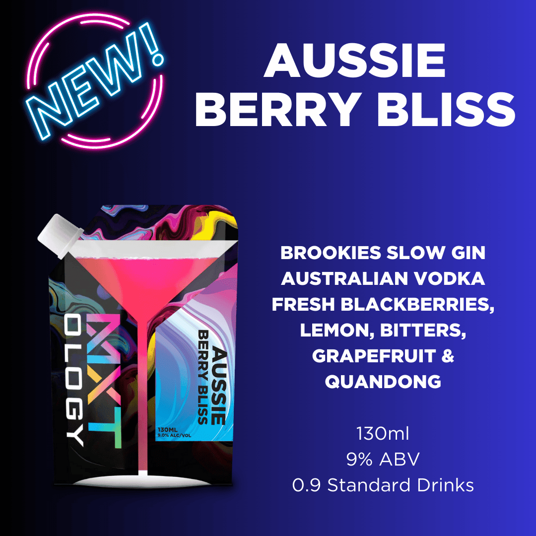 Aussie Berry Bliss - MXTology Ready To Drink Premium Pouched Cocktail Australia