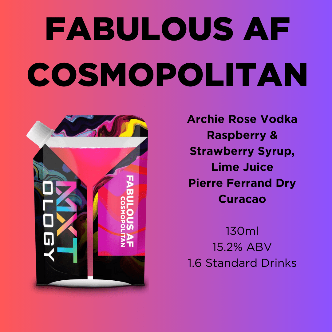 Fabulous AF Cosmo - MXTology Premium pouched Ready To Drink cocktail
