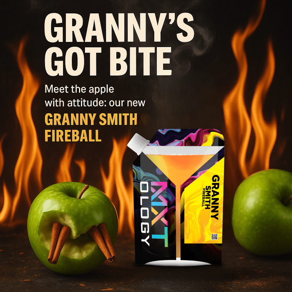 Granny Smith Fireball - MXTology Premium pouched Ready To Drink cocktail
