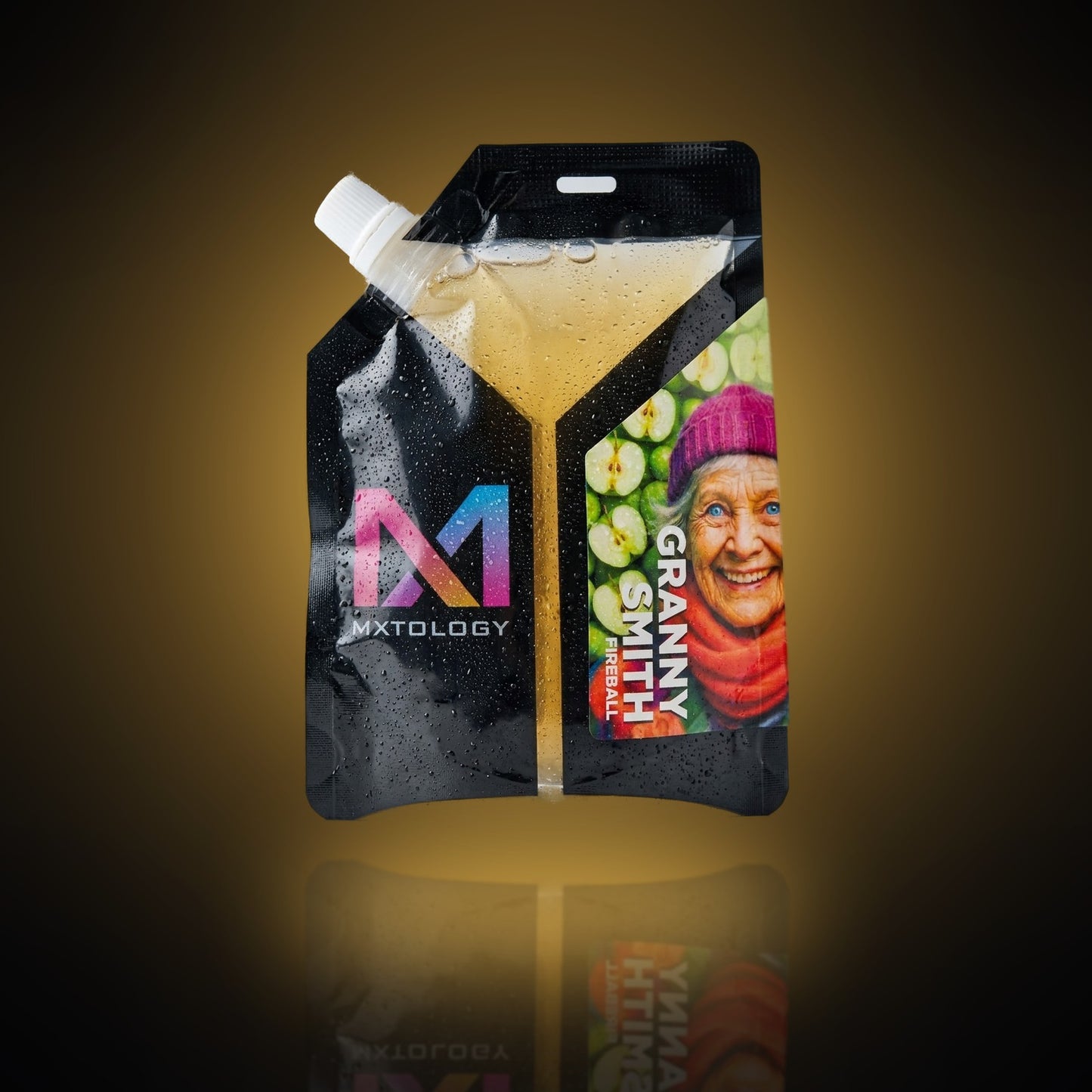 Granny Smith Fireball pouch — studio glow